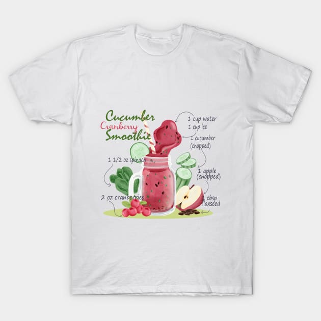 Cucumber and cranberry smoothie T-Shirt by big_owl